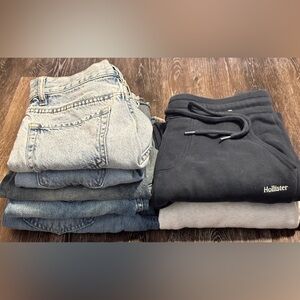 Lot of Denim Jeans and Sweatpants - Size 00/XS - 7 Items - Women and Juniors
